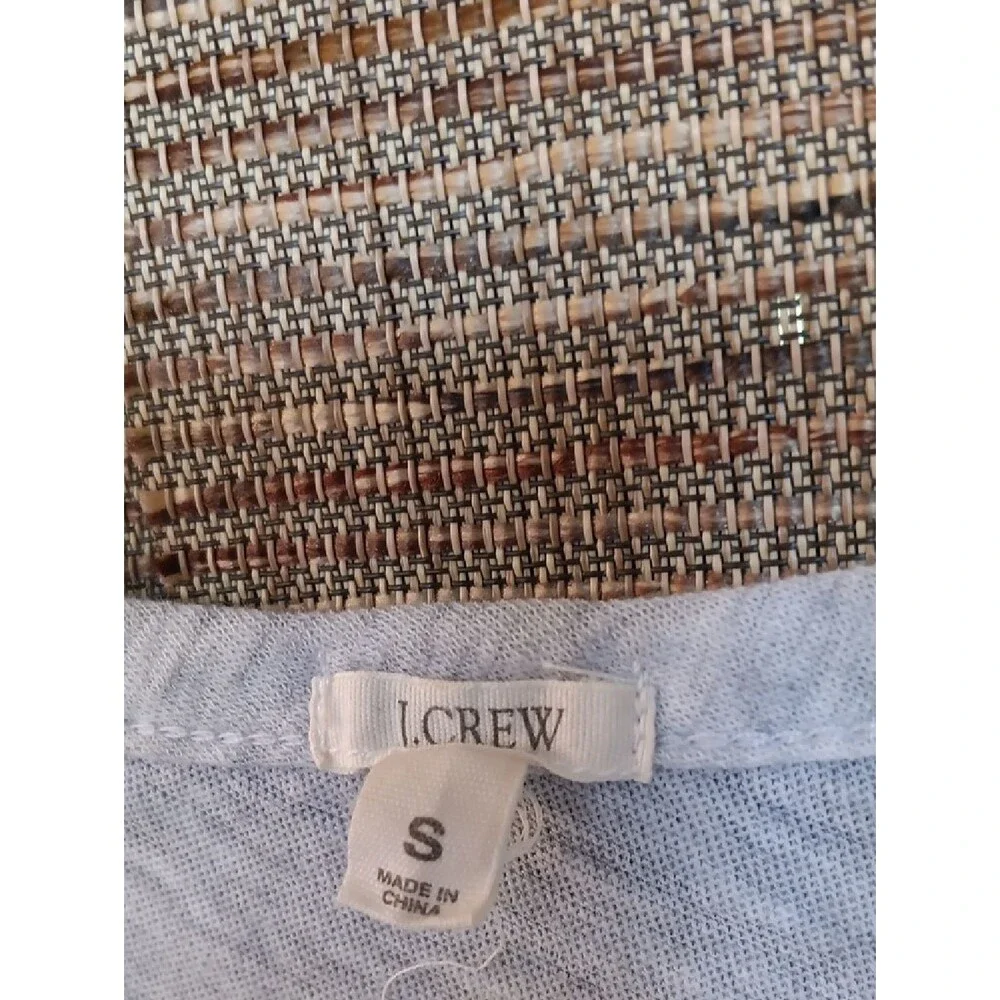 JCrew Hazy Grey Cotton Tee Shirt